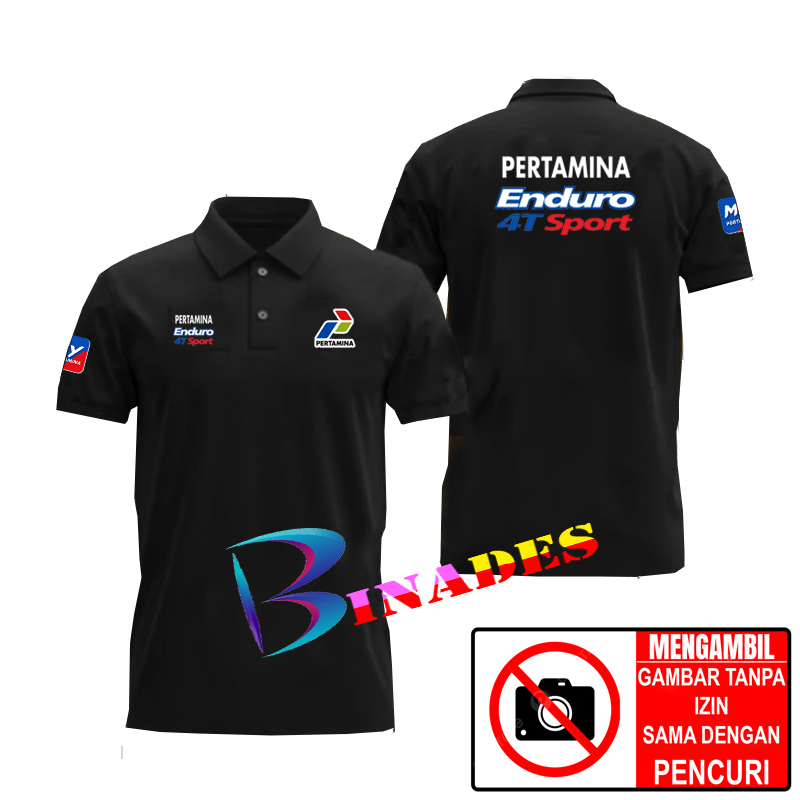 Jual Baju Kaos Tshirs Kerah Model Polo PERTAMINA ENDURO 4T Sport