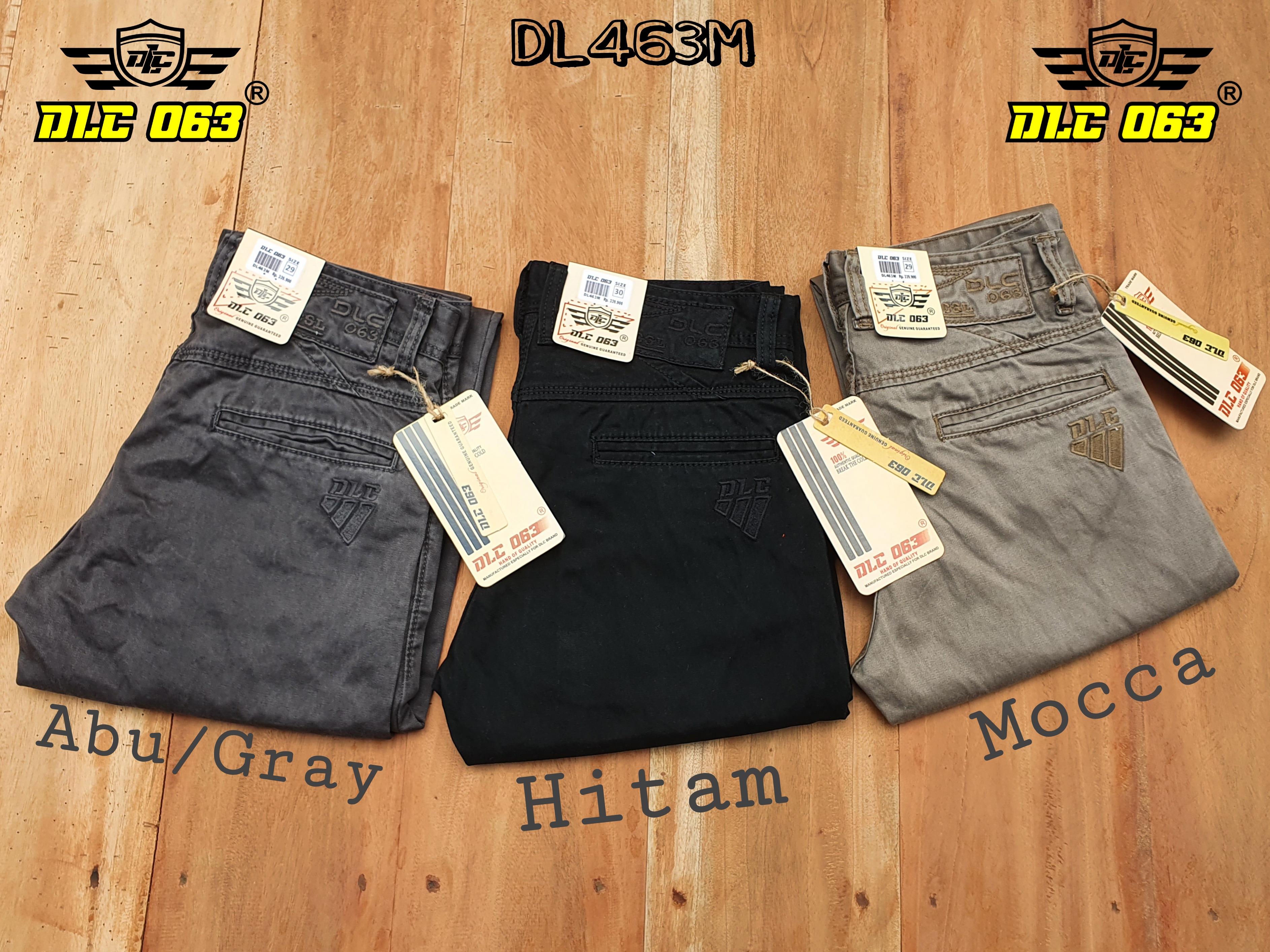 celana kanvas sulfur DLC bahan cardinal 