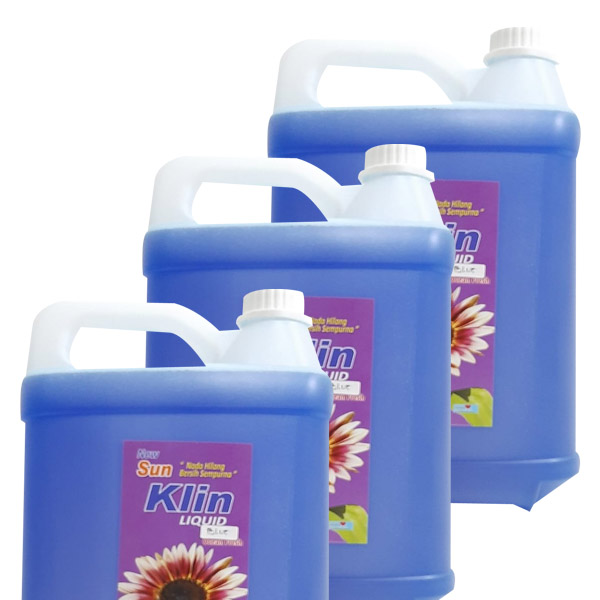 DETERJEN CAIR SUN KLIN LIQUID BLUE ISI LTR BERSIH DAN WANGI