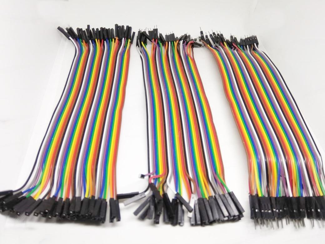 120 Pcs 20 Cm 2.54mm Kabel Jumper Arduino isi 120 Pcs Male To Female / Female To Female / Male To Male