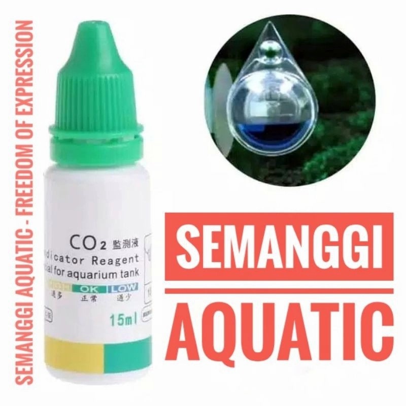 CO2 Indicator / Indikator CO2 Drop Checker / CO2 Monitor LIQUID ...
