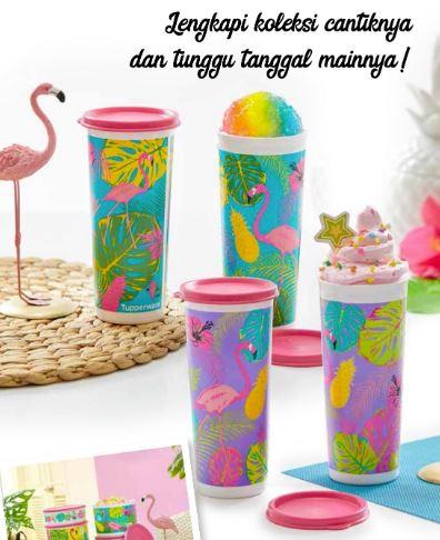 Tupperware Giant Tumbler Flamingo 470 mL - Satuan / 1 pcs / promo februari / Activity