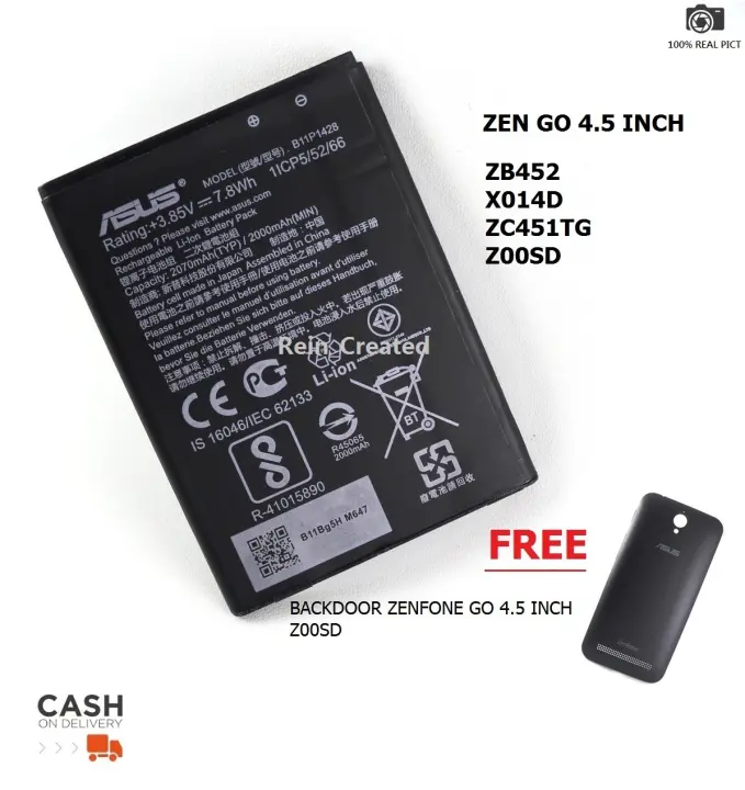 Free Backdoor Zen Go 4 5 Baterai Asus Zenfone Go 4 5 Inch Z00sd Zb452 X014d Original 100 Lazada Indonesia