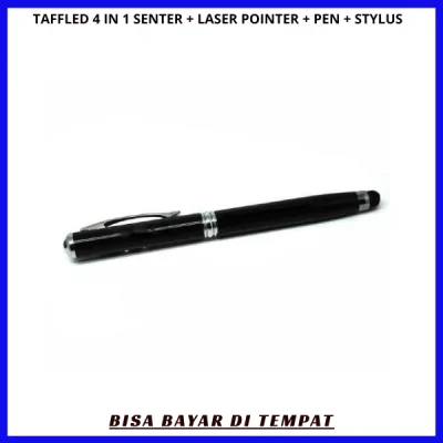 TaffLED 4 in 1 Senter + Laser Pointer + Pen + Stylus / Pena 4 in 1 Murah / Pena Stylus Murah / Peralatan Tulis Murah / Handphone dan TablePena Senter Serbaguna / Senter Pointer / Pointer Laser Pena / Senter Laser Pointer Pena Stylust /