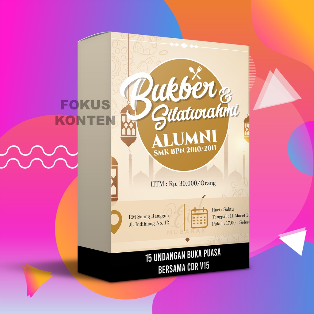 15 Undangan Buka Puasa Bersama CDR v15 - Template | Lazada Indonesia