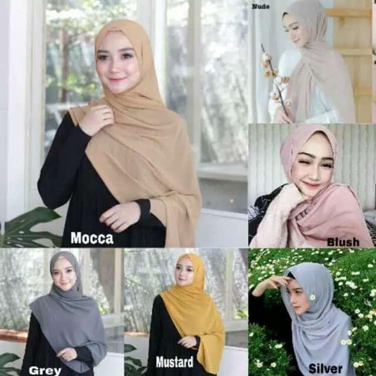 Hijab Jilbab Pashmina Kerudung Panjang Diamond Italiano