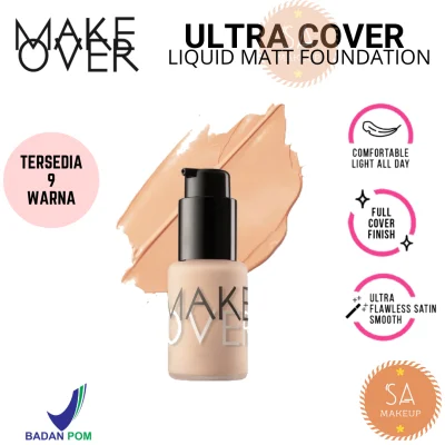 MAKE OVER Ultra Cover Liquid Matt Foundation 33ml | Makeover Foundation / Foundation Makeover