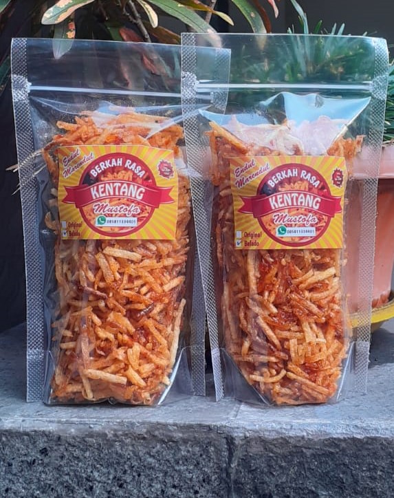 Kentang Mustofa Kentang Kering Kentang Kriuk Kentang Goreng Kemasan Poch Plastik Enak Gurih