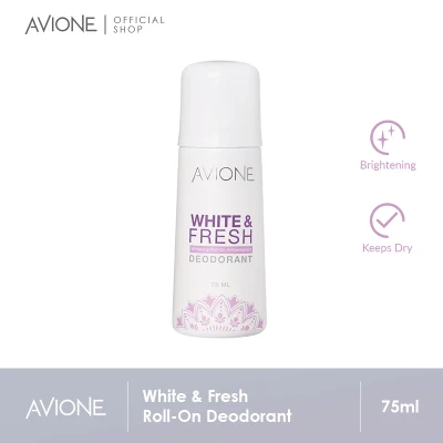 Avione White & Fresh Whitening Roll-On Antiperspirant Deodorant 75 ml