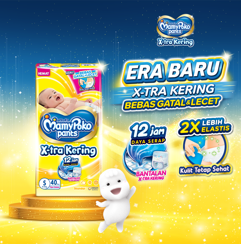 POPOK BAYI MURAH MAMYPOKO XTRA KERING 2 BALL | Lazada Indonesia
