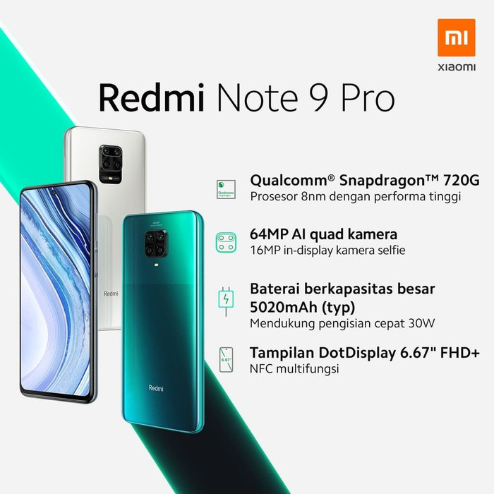 Xiaomi Redmi Note 9 Pro 6/64 Garansi Resmi