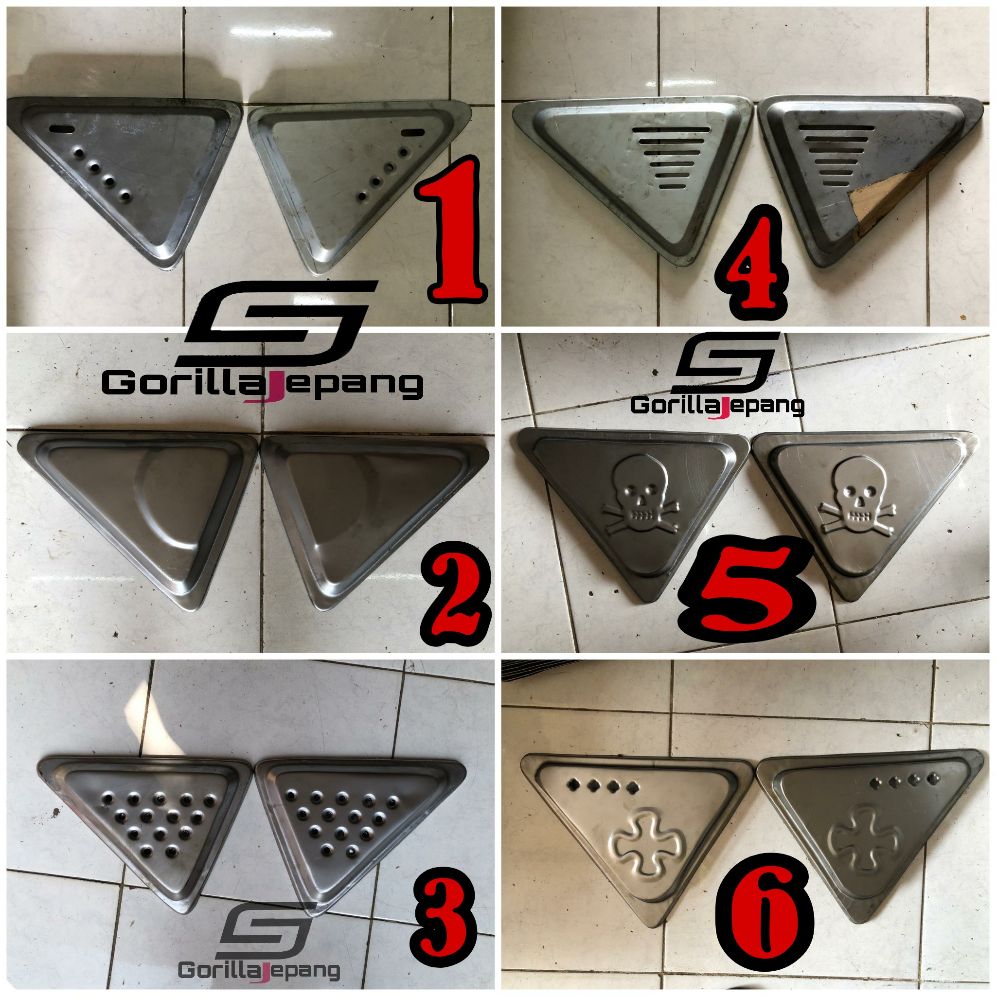 cover aki tutup aki japstyle set kiri kanan honda yamaha GL tiger