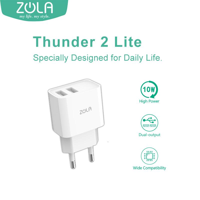 Charger USB ZOLA THUNDER 2 Lite Fast Charge 2.1A Dual Output
