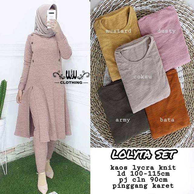 LOLYTA SET KAOS LYCRA KNITE IMPORT Lazada Indonesia