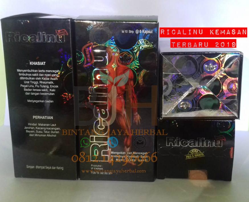 Ricalinu Herbal Obat Nyeri Sendi, Asam Urat, Rematik, Pegal Linu, Encok, Flu Tulang, Original HALAL Murah