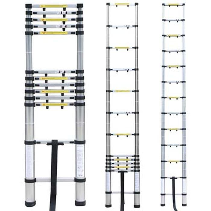 Tangga Teleskopik 4.4M Telescopic Extension Ladder 4,4M Aluminium