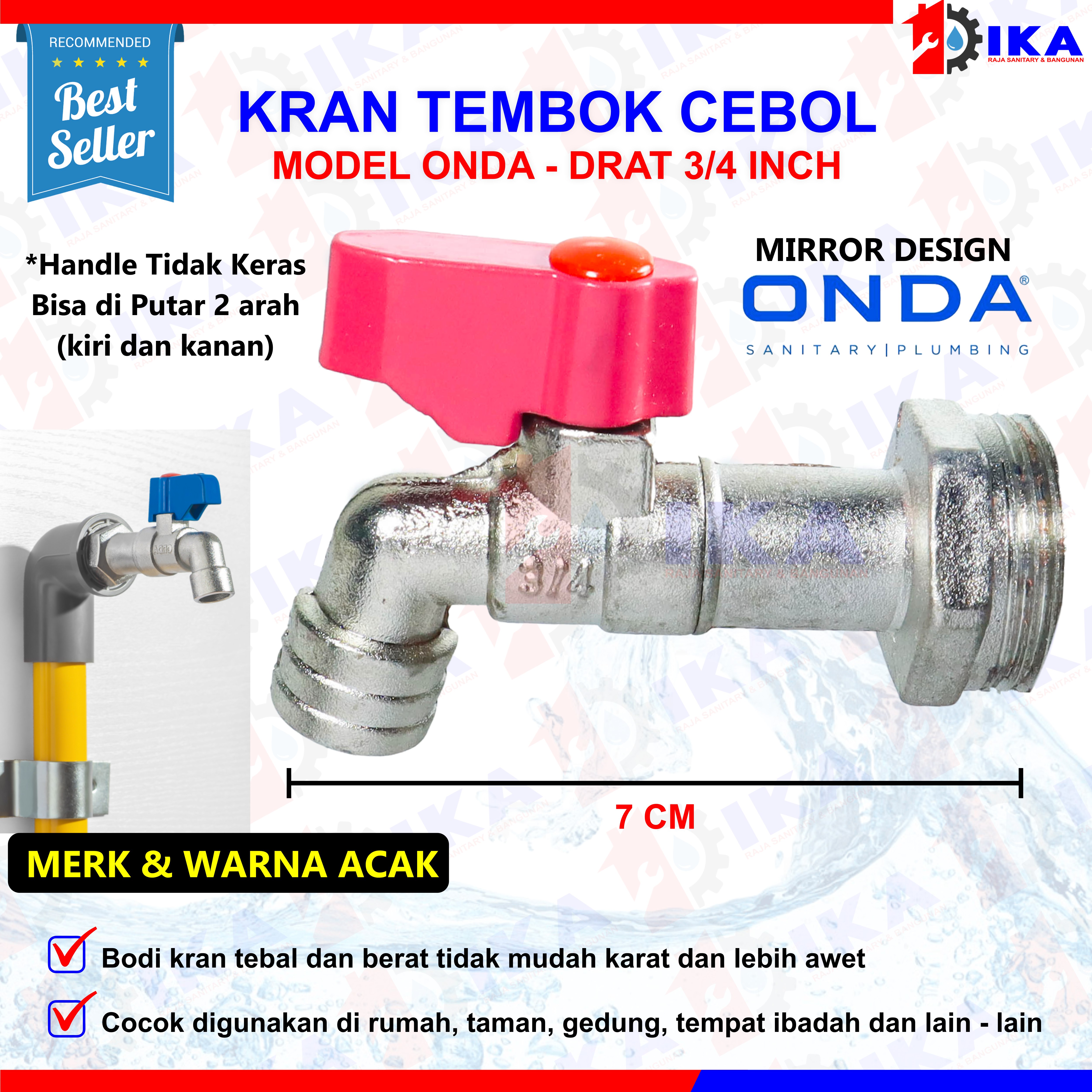 Kran Air Tembok Engkol - 3/4 Inch - High Quality / Kran Air Tembok BC ...