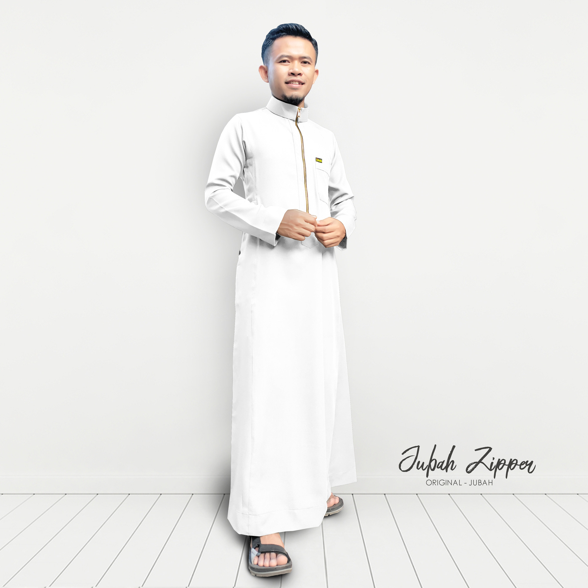 Jubah sales slim fit