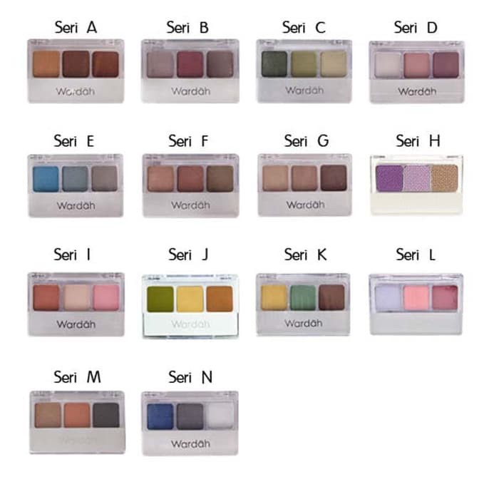WARDAH Eyeshadow 3in1 / Eye Shadow Wardah Original