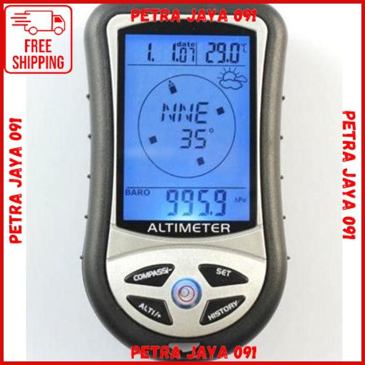 Digital 8 In1 Lcd Compass Altimeter Barometer Thermo Weather Forecasts