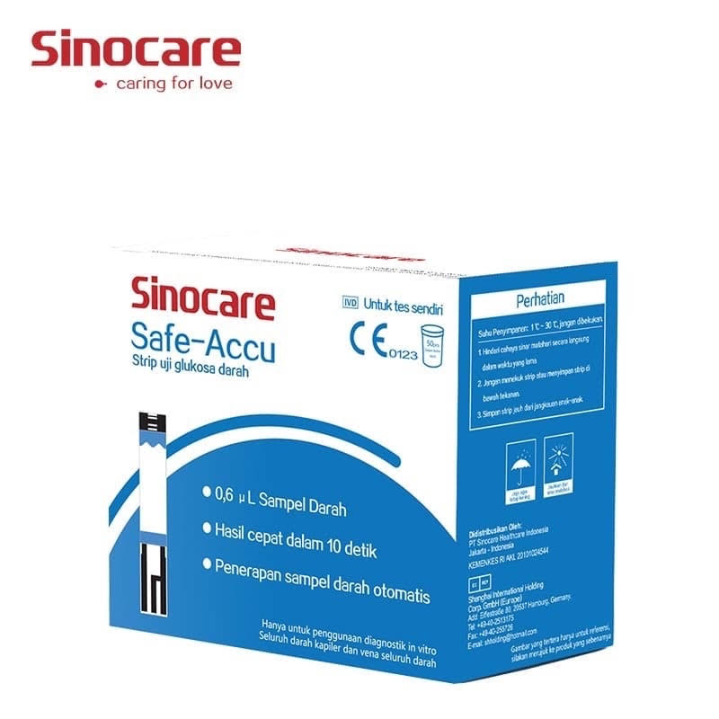 Sinocare Safe Accu Strip Test Gula Darah Strip Gula Darah Stick Gula Darah Lazada Indonesia