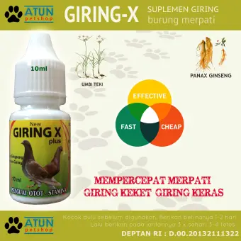 Giring X Plus Suplemen Burung Dara Merpati Agar Cepat Giring Keras