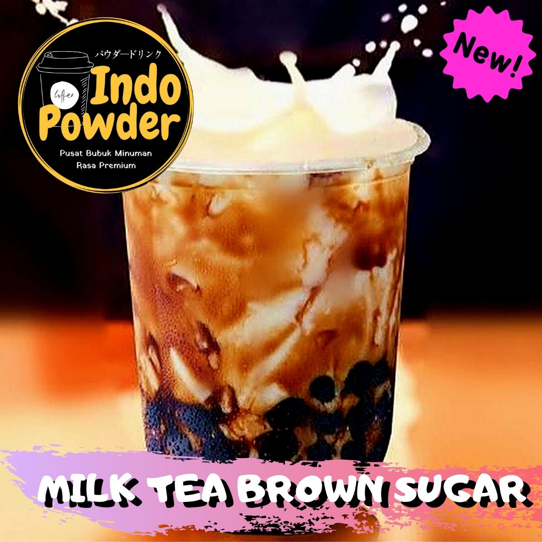 MILK TEA BROWN SUGAR 1KG - Bubuk Minuman Milk Tea Brown Sugar 1Kg