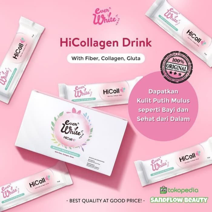 Everwhite Hi Collagen Drink Minuman Kolagen Sachet Detox Kesehatan Lazada Indonesia