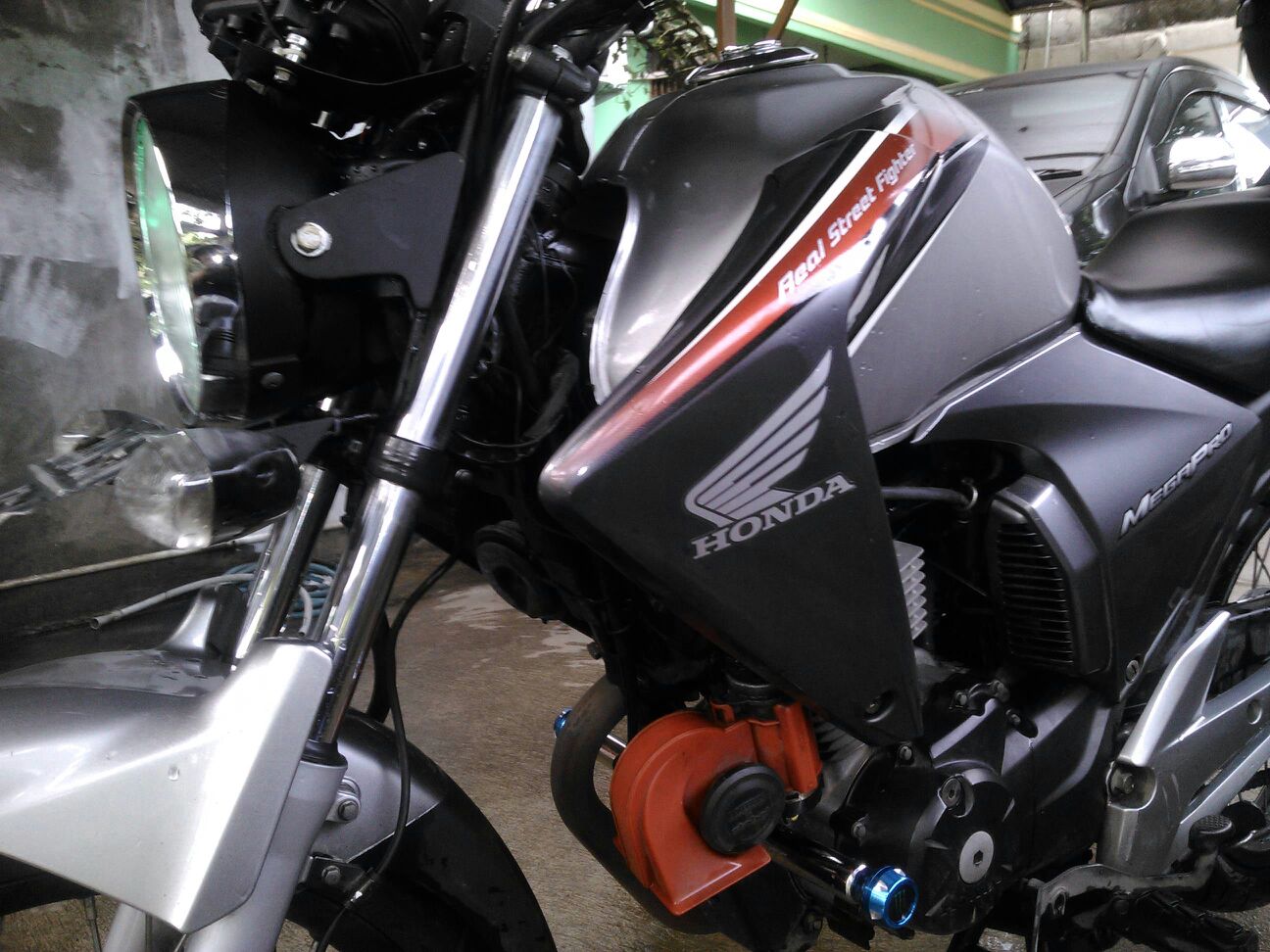 Braket Pesek New Megapro Ukuran 5inch Breket Lampu Bulat Variasi New Megapro Dudukan Lampu Pesek New Megapro Free Stiker Lazada Indonesia