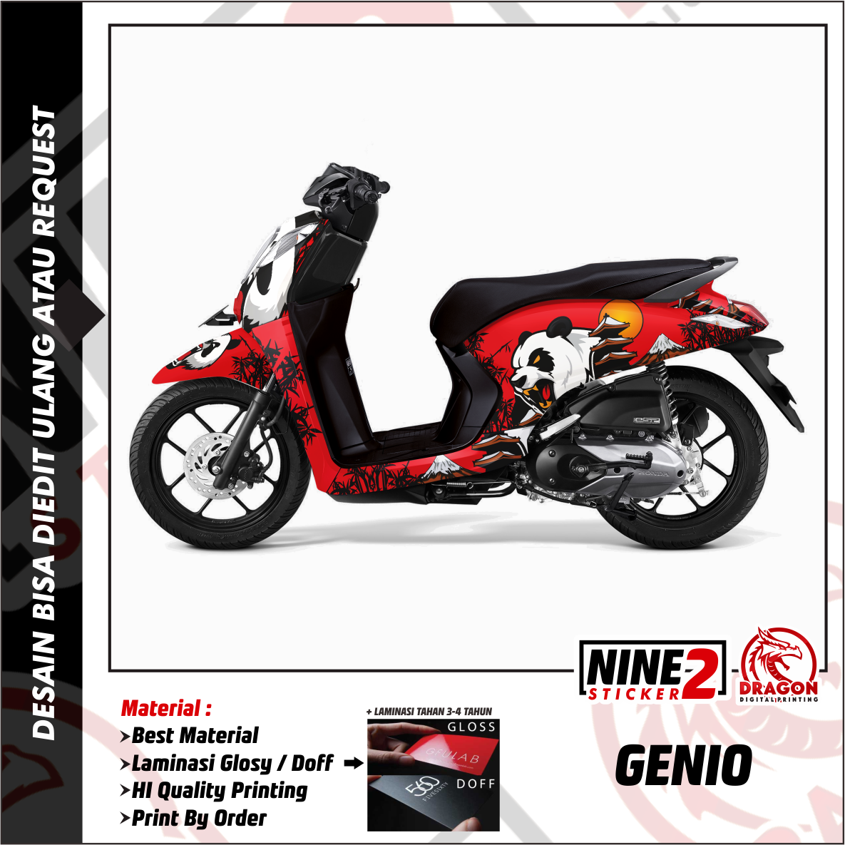 Jual Striping Genio Decal Genio Full Body Terlengkap Lazada