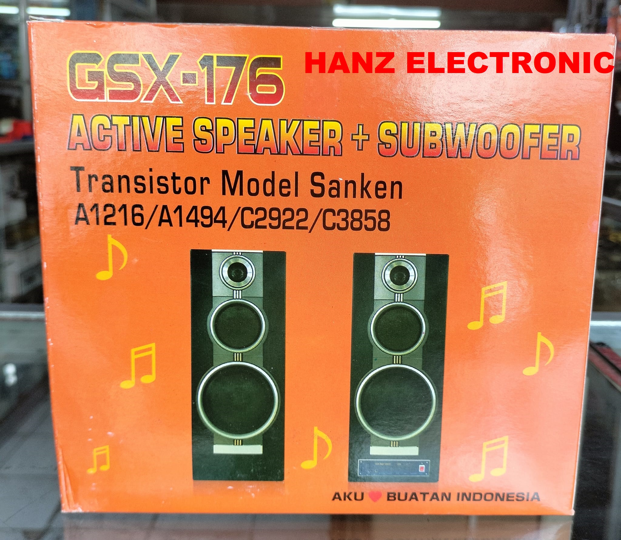 KIT POWER AMPLIFIER SPEAKER AKTIF + SUBWOOFER GSX176 Model sanken