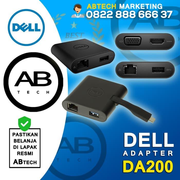 Dell Da200 Usb C To Hdmi Vga Ethernet Usb 3 0 Kabel Lazada Indonesia