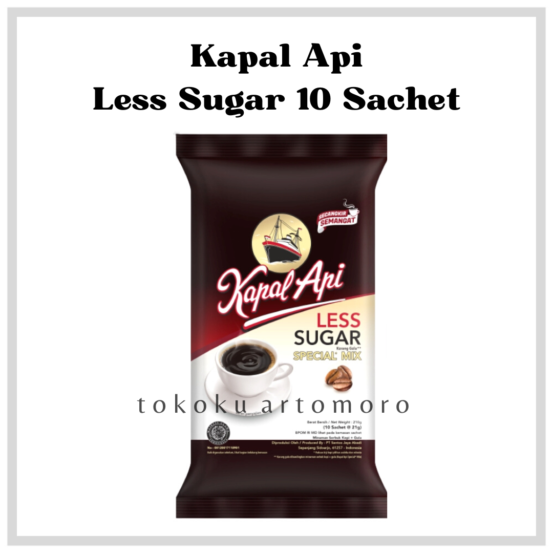 Kapal Api Less Sugar 10x20 gram - Kopi Rendah Gula - Kopi Pilihan ...