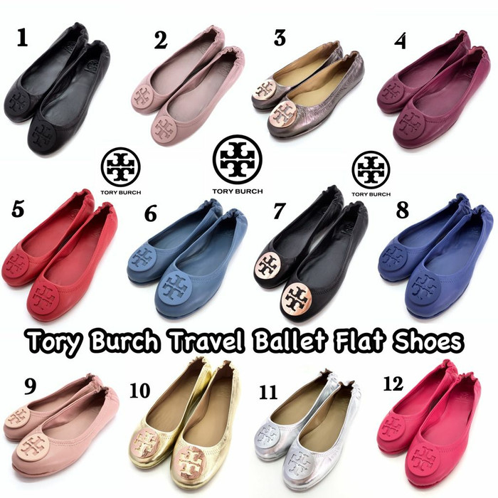 tory burch minnie travel ballet flat silver