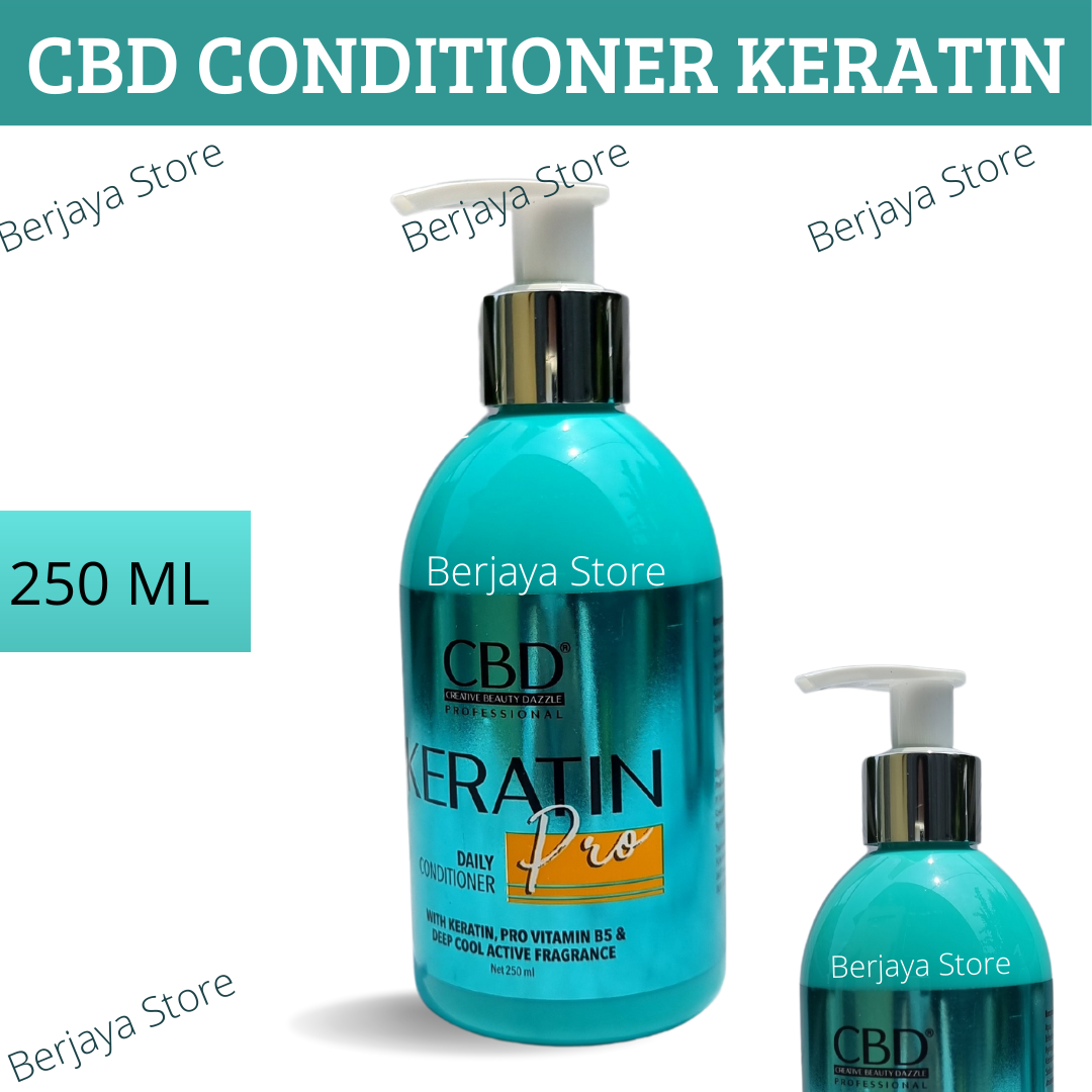 PAKET TREATMENT RAMBUT KERATIN CBD SHAMPOO 250ML + CONDITIONER 250ML