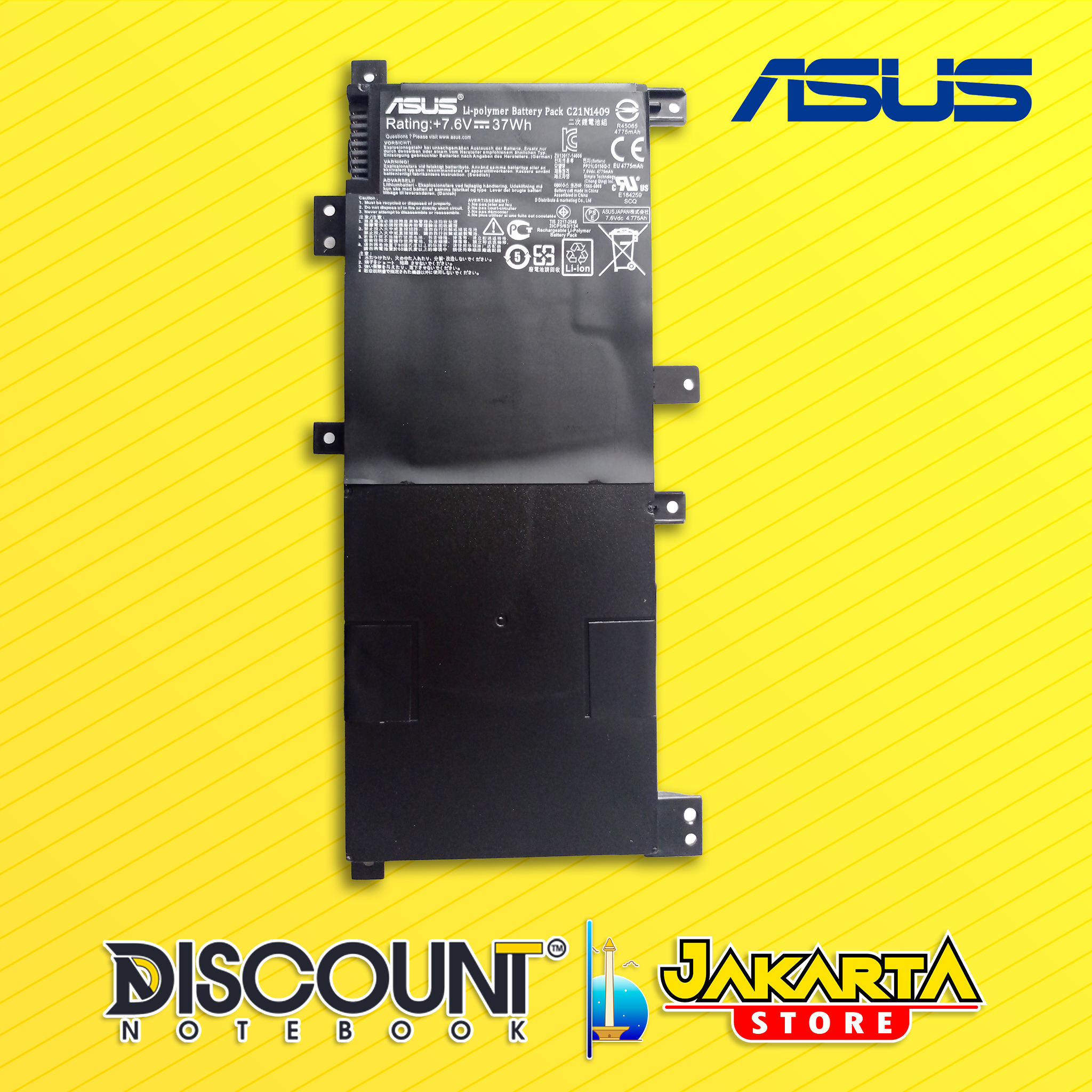 ORIGINAL BATTERY LAPTOP ASUS A455L, X455L (C21N1409) (4 CELL) Lazada