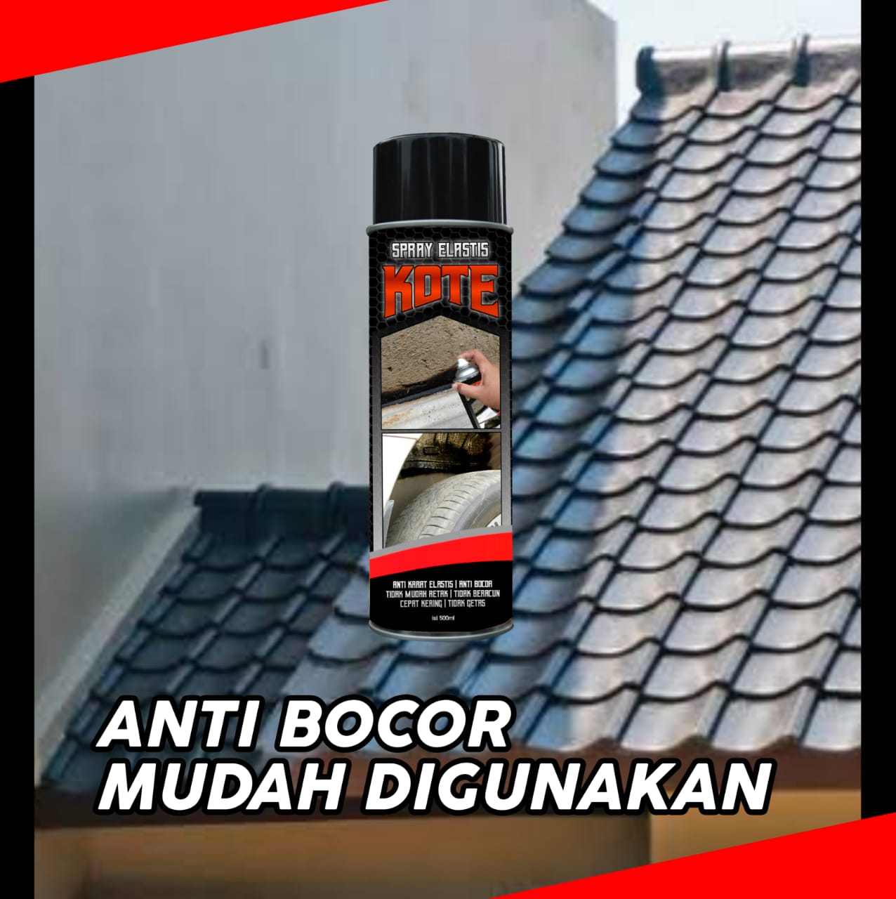 Spray Pelapis Anti Bocor Atasi Dak Asbes Genting Dan Kolam Ikan Terbaik Spray Ajaib Lem