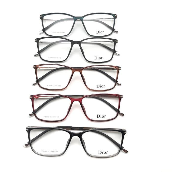 Frame Kacamata Dior 3501 GRATIS LENSA Minus Plus Silinder, 53-13-140