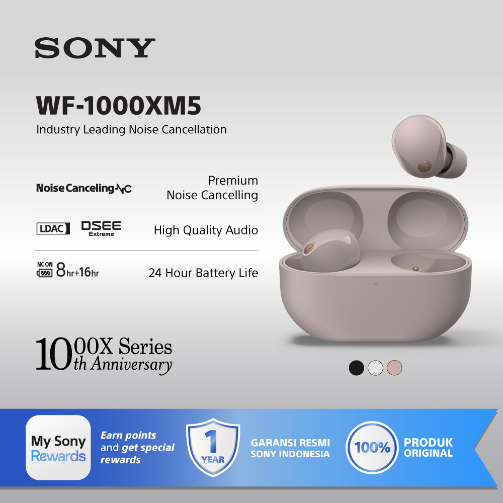 Sony WF-1000XM5 Noise Canceling Truly Wireless