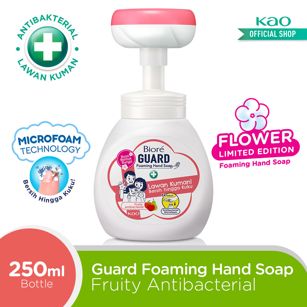 Biore Sabun Cuci Tangan Anti Bakteri Foam Fruity Antibacterial Flower