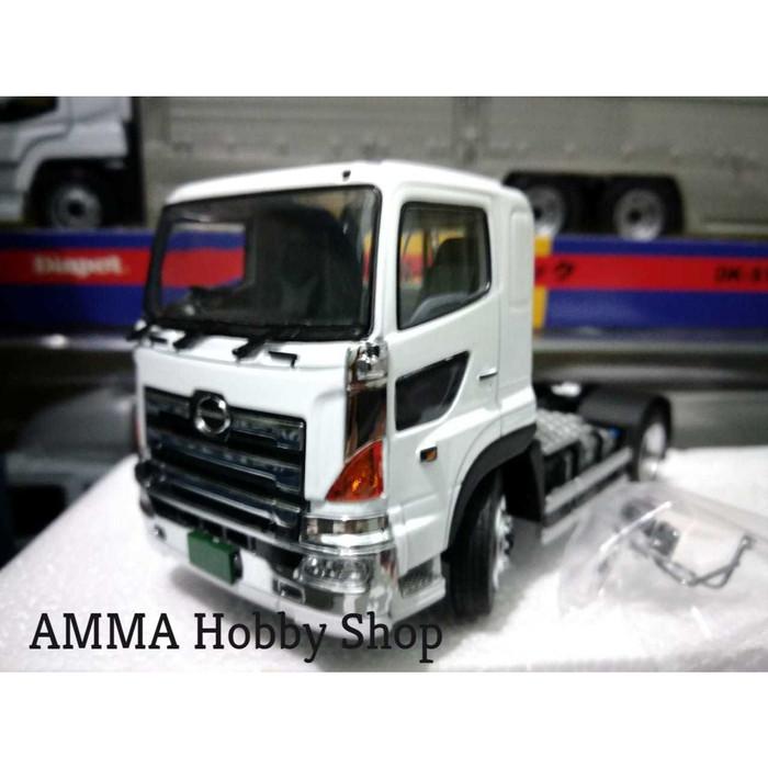 DIECAST TRUCK 1/50 HINO PROFIA SH 4X2 LOW ROOF WHITE BY KEN KRAFT