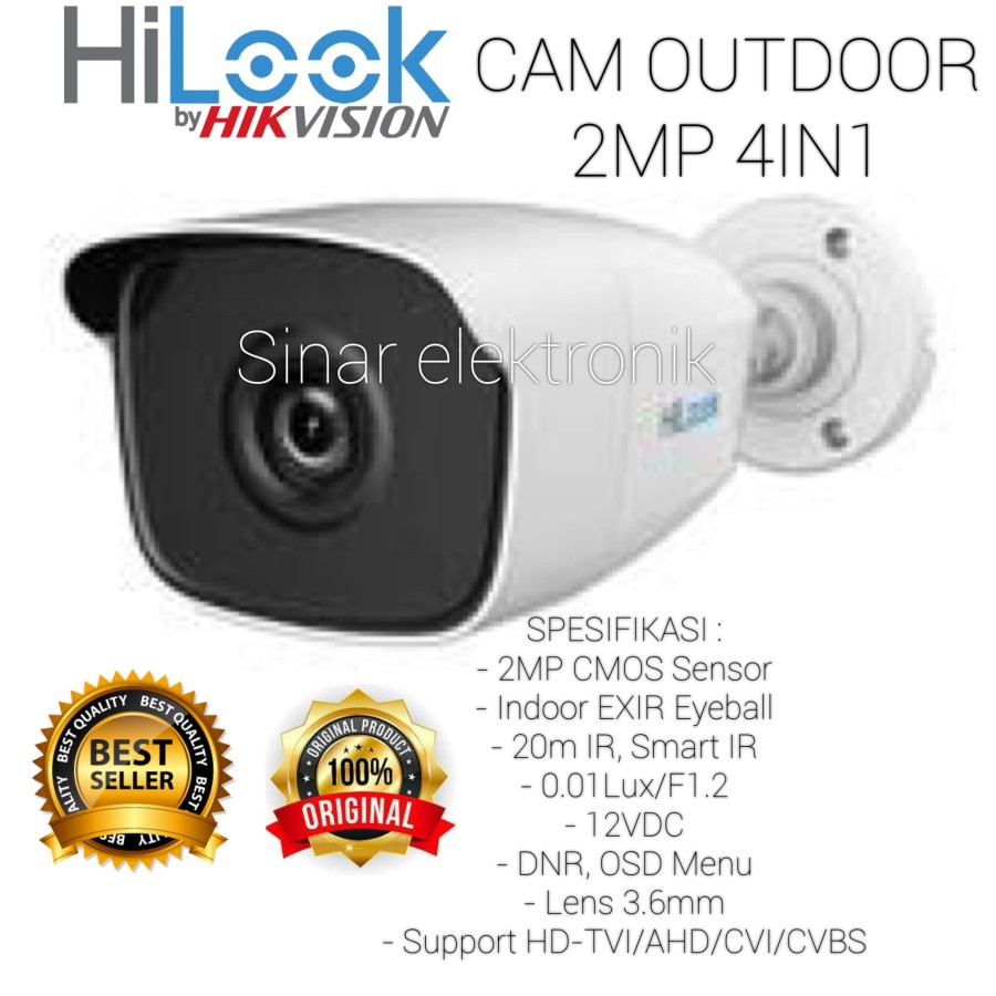 Camera Outdoor Hilook Thc B Pc Mp Full Hd P Lazada Indonesia