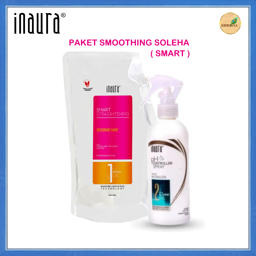 Inaura INAURA - Hair Smoothing Soleha Paket Series ( Step 1 Pouch 600 ml ...