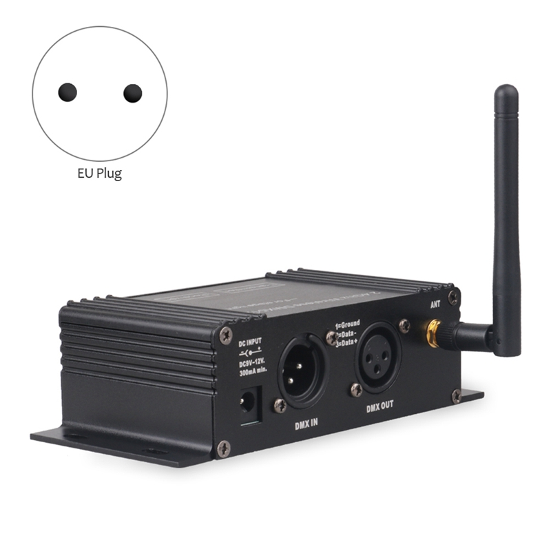 DMX 512 Wireless Controller Receiver Transmitter LCD Display Power Adjustable for Disco DJ Party Stage Bar Light