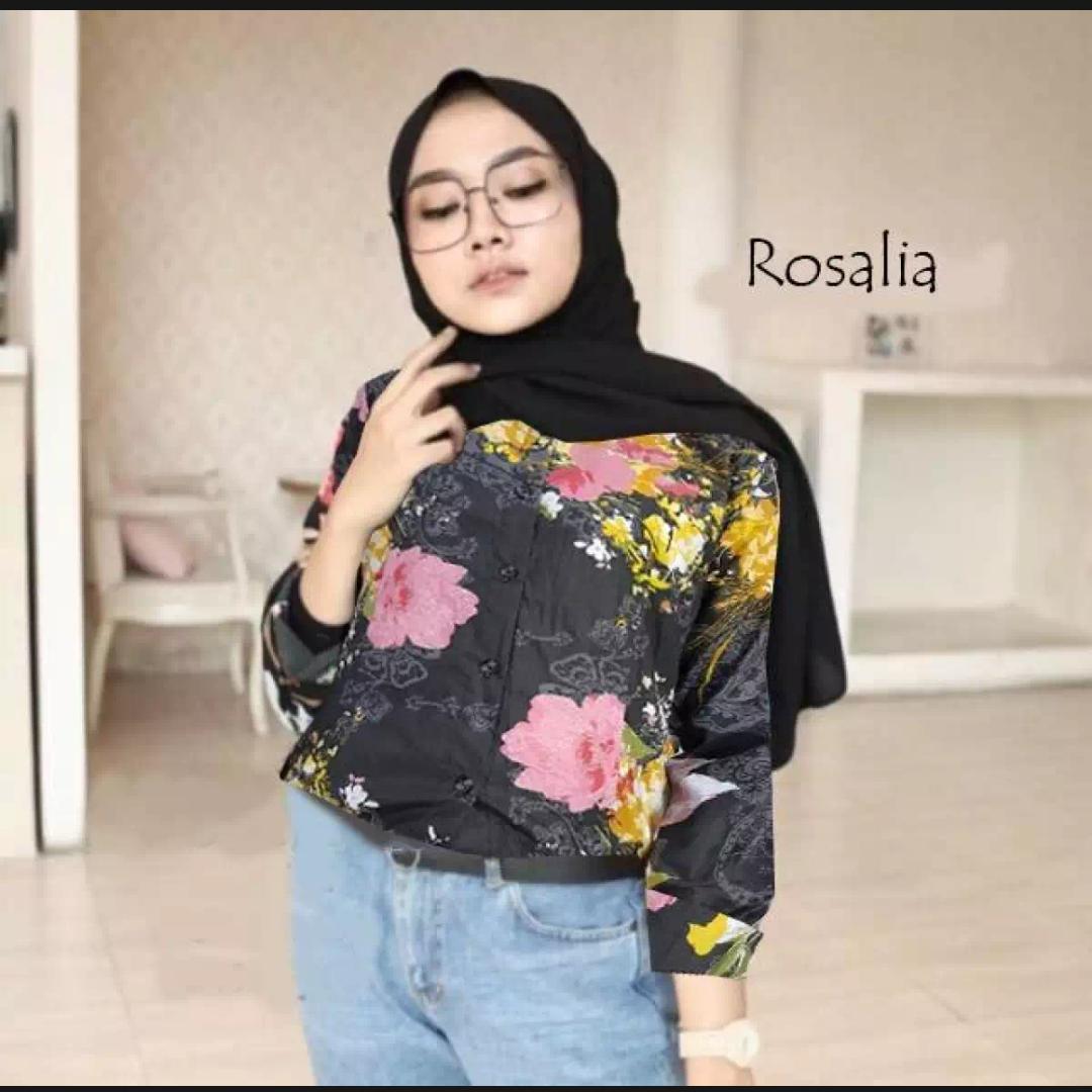 DREAMERS - KEMEJA DHIYA BLACK ROSALIA DREAMERS - KEMEJA DHIYA BLACK ROSALIA