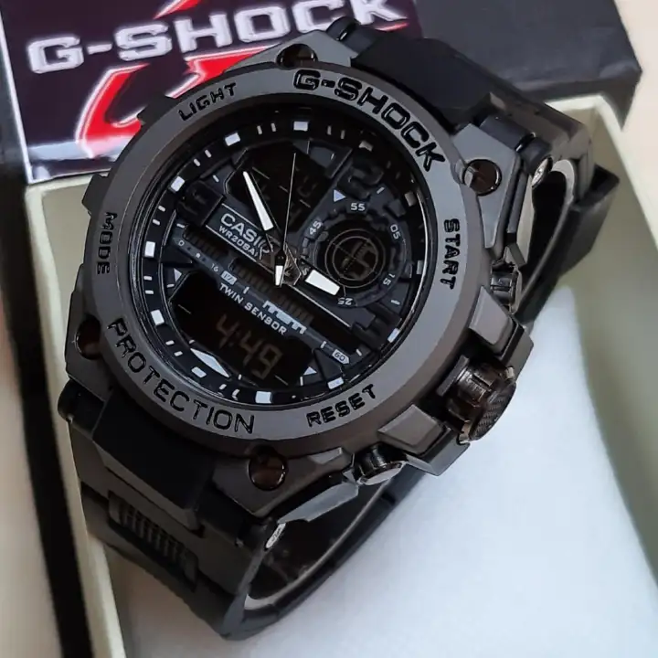 Casio Gshock Dual Time Jam Tangan Pria Metal Head Stopwatch Led Alaram Water Resistance Limited Fashion Sporty Kasual Murah Lazada Indonesia