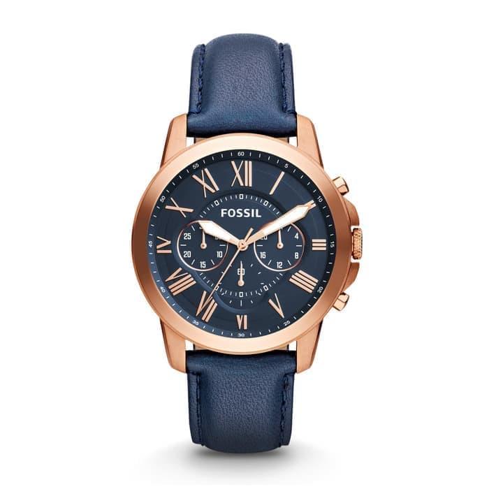 Jam Tangan Pria Merk Fossil Original Type : ES 4835 Baterai Navy Jepan