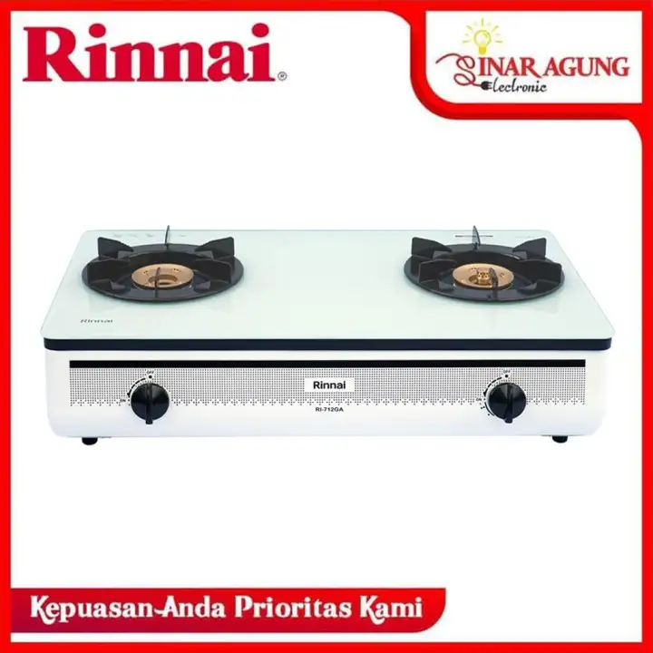 Rinnai Kompor Gas 2 Tungku Ri712gaw Ri 712 Gaw Glass 2tungku Lazada Indonesia