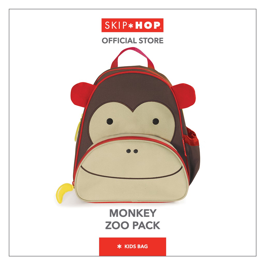 Skip Hop Zoo Little Kid Backpack Monkey Tas Ransel Anak Multi