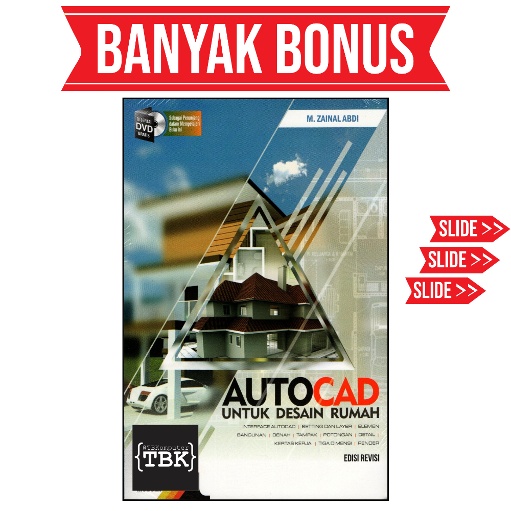 BUKU AUTOCAD DESAIN RUMAH Lazada Indonesia